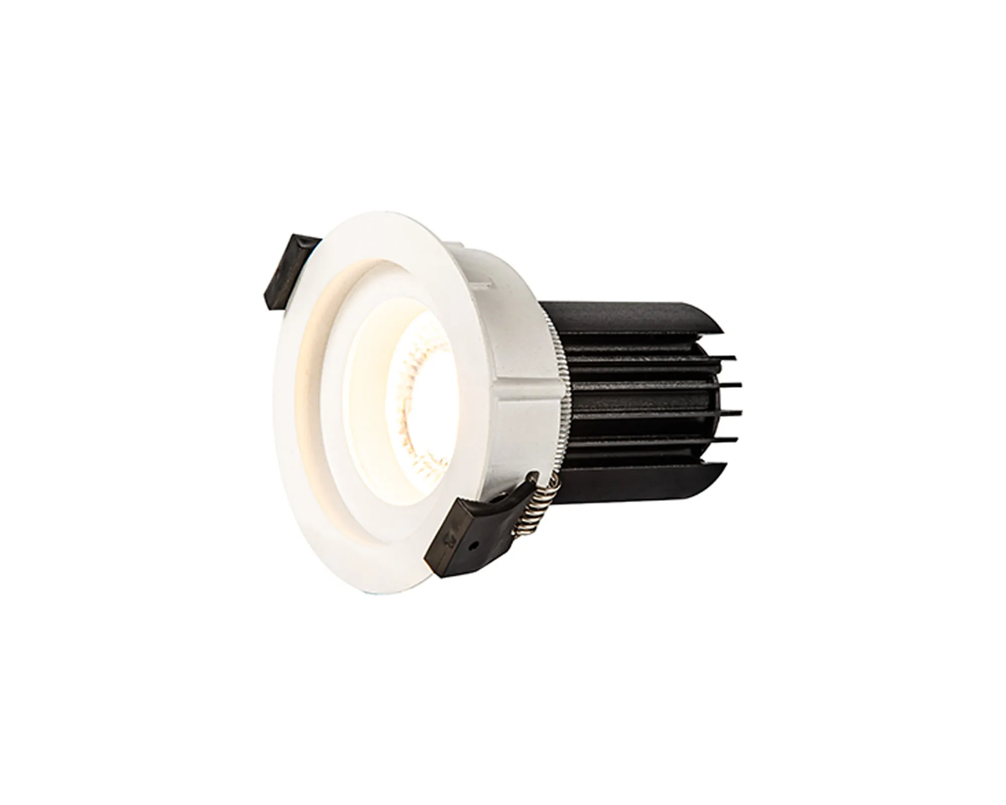 DM202330  Beppe 12 Tridonic Powered 12W 2700K 1200lm 12° CRI>90 LED Engine White Stepped Fixed Recessed Spotlight, IP20